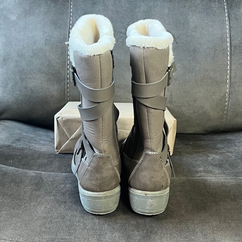 Totes Diedre Brown Women's Size‎ 8 Faux Fur Lined Winter Boots EUC - Picture 5 of 8